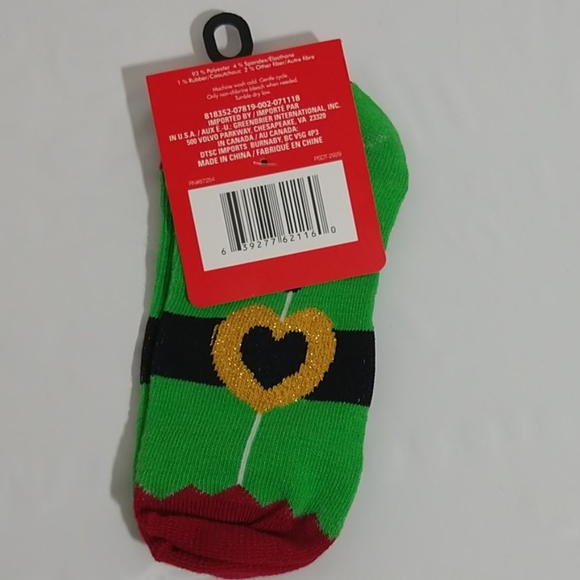 Girls Christmas Theme Holiday Ankle Socks Size 7-2 - Picture 8 of 8